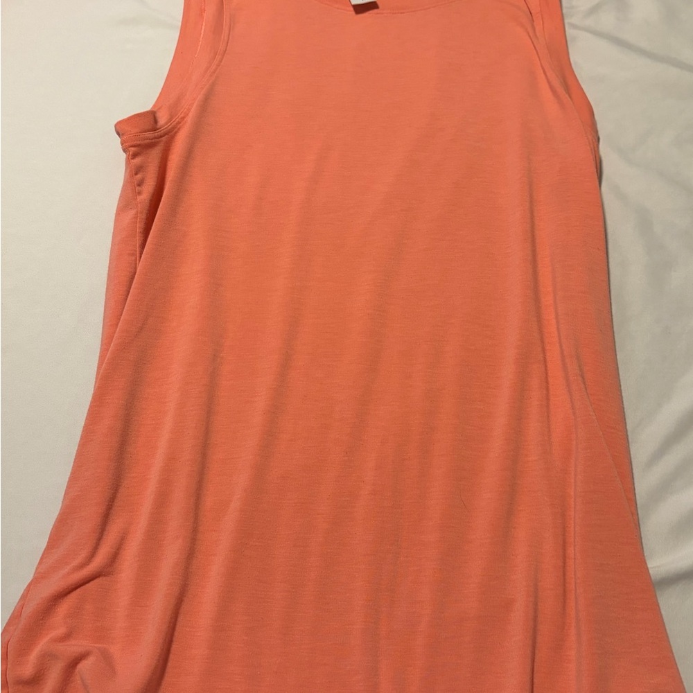 Athleta Sleeveless Orange Tank Top
